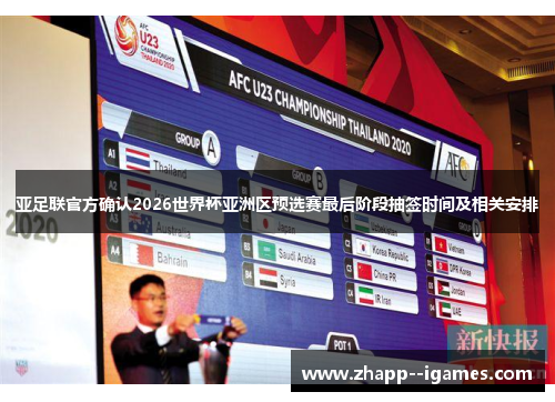 亚足联官方确认2026世界杯亚洲区预选赛最后阶段抽签时间及相关安排 亚足联官方确认2026世界杯亚洲区预选赛最后阶段抽签时间及相关安排